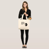 te veel boeken grote tote bag (Voorkant (model))