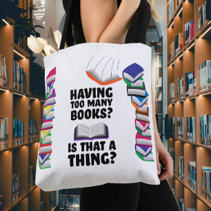 Te veel boeken hebben, is dat een ding? draagtas