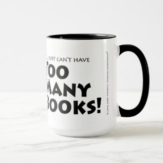 Te veel boeken mok