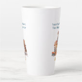 Te veel boeken of Beagles Latte Mok (Voorkant)