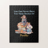 Te veel boeken of poedels legpuzzel (Verticaal)