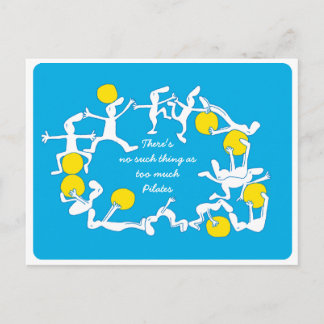Te veel Briefkaart, blauw Briefkaart