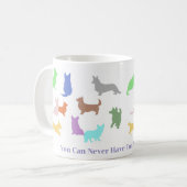 Te veel corgi's koffiemok (Voorkant links)