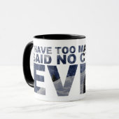 Te veel fietsen zeiden dat er geen fietser was als mok (Voorkant links)