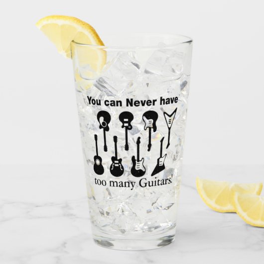 Te veel gitaren glas (Voorkant ijs)