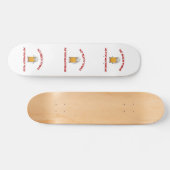 Te veel hoofd - Bier Skateboard (Horizontaal)