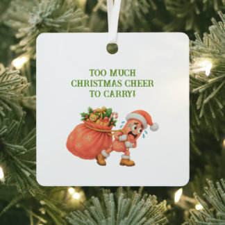 Te veel Kerstsmaak om mee te nemen! Salami Metalen Ornament