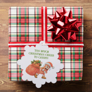 Te veel Kerstsmaak om mee te nemen! Salami Ornament Kaart