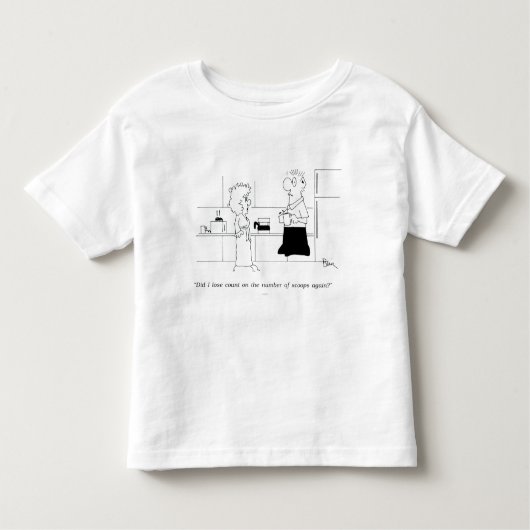 Te veel koffie kinder shirts (Voorkant)