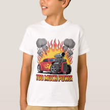 Te veel kracht - Retro Hot Rod Cartoon Spierauto