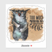 Te veel maandag   sticker (Vel)