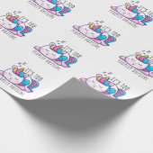 Te veel mensen buiten Unicorn Introvert Cadeaupapier (Hoek)