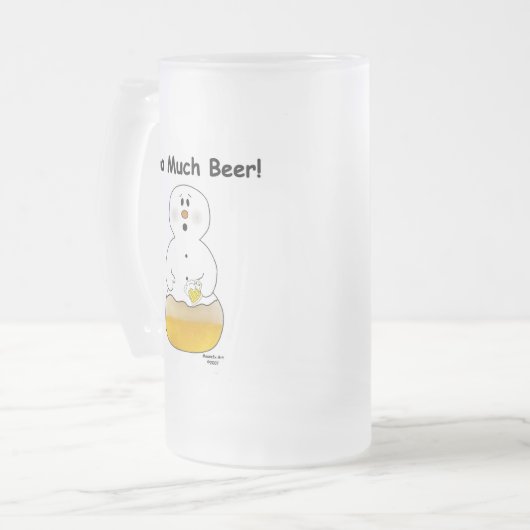 Te veel Mok voor bier (Voorkant links)