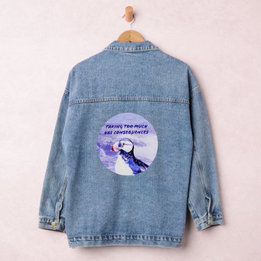 Te veel nemen heeft gevolgen denim jacket (Hangar)