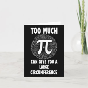 Te veel PI Science Wiskunde PI Dag Wiskunden Teach Kaart