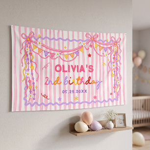 Te Veel Plezier Meisje Verjaardag Spandoek