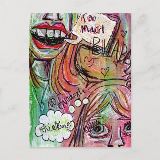 Te veel postkaart (Voorkant)