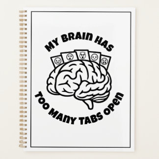 Te Veel Tabs – Grappige Planner Voor Overdenkers