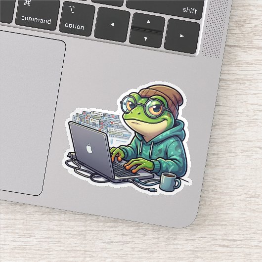 Te Veel Tabs Kikker Sticker (Detail)