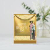 Te veel voor de Gym? Grappig  Fancy dress Briefkaart (Staand voorkant)