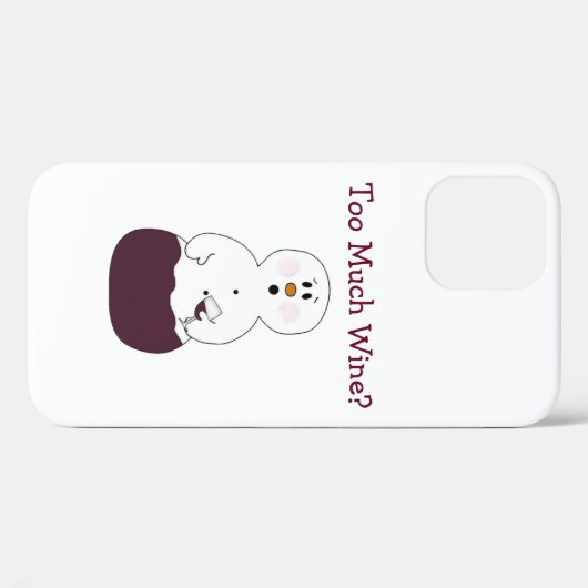 Te veel wijn Case-Mate iPhone case (Achterkant (horizontaal))