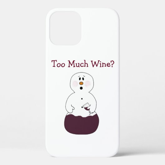 Te veel wijn Case-Mate iPhone case (Achterkant)