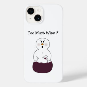 Te veel wijn Snowman Case-Mate iPhone 14 Hoesje