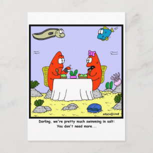 Te veel zout briefkaart