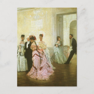 Te vroeg door James Tissot,  Victoriaans kunst Briefkaart