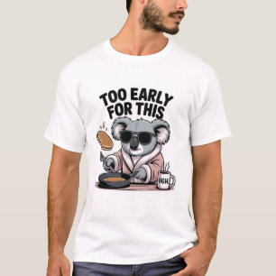 Te vroeg voor deze grappige koala-pannenkoek t-shirt