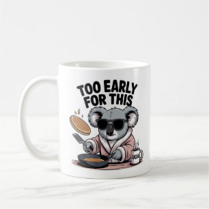 Te vroeg voor dit grappige koala-ontbijt koffiemok
