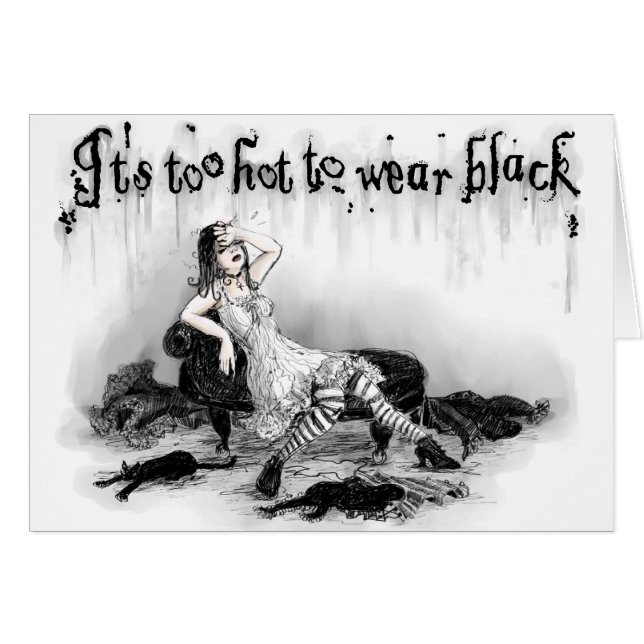 Te warm om zwart te Draag (Voorkant Horizontaal)