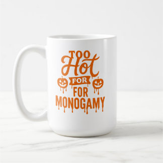 Te warm voor monogamie Halloween Mok