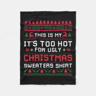 Te warme, lompige kerstzweten fleece deken