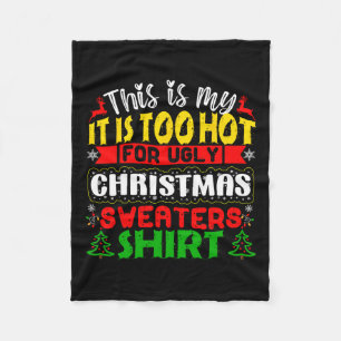 Te warme, lompige kerstzweten fleece deken