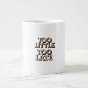 Te weinig te laat extra grote beker