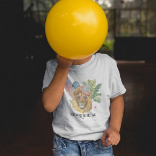 Te wild om vijf te zijn Leeuwen Jungle Verjaardag Kinder Shirts