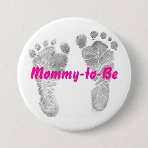 Te worden mammie ronde button 7,6 cm