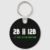 Te zijn of niet te zijn" programmeur's sleutelhanger (Achterkant)