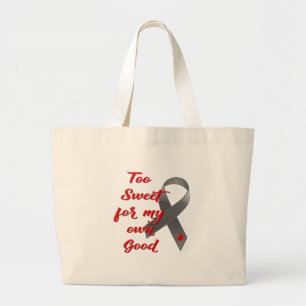 Te zoet - Diabetes Grote Tote Bag