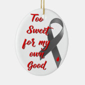 Te zoet - Diabetes Keramisch Ornament (Rechts)