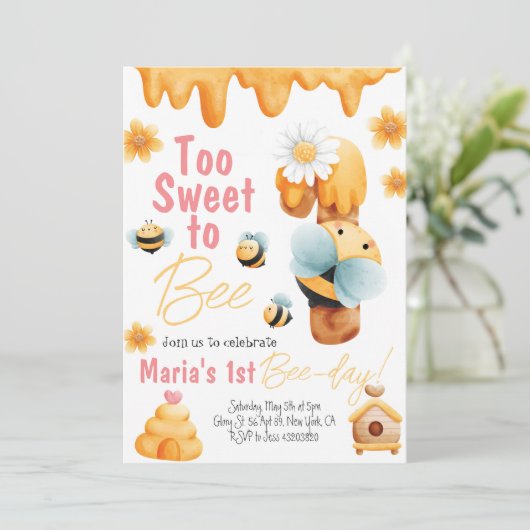 Te zoet om één dag uitnodiging te zijn (Staand voorkant)