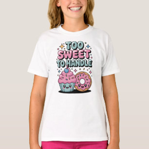 Te zoet om te hanteren Donut Kinder T-shirt