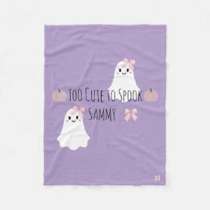 Te zoete Halloween gepersonaliseerde babydeken Fleece Deken