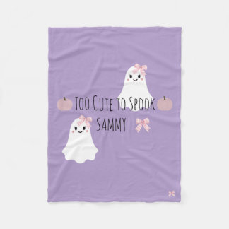 Te zoete Halloween gepersonaliseerde babydeken Fleece Deken