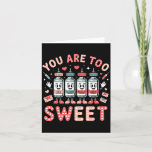 Te Zuige Valentijn Verpleegster Insuline Diabetes Kaart