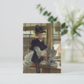 Tea | 1872 (houtolie) briefkaart (Staand voorkant)