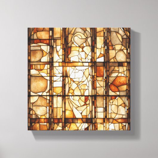 Tea Abstracte kunst Canvas Afdruk (Voorkant)