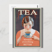 Tea Advertisement - maakt het beter Briefkaart (Voorkant / Achterkant)