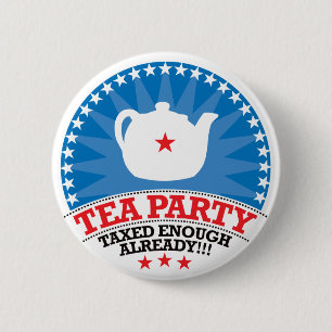 TEA, al lang genoeg geTaxed Ronde Button 5,7 Cm